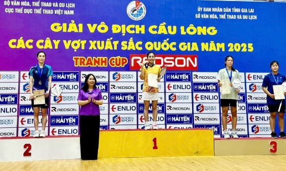 Bắc Ninh xếp thứ Nhì toàn đoàn tại Giải Cầu lông các cây vợt xuất sắc quốc gia năm 2025